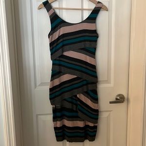 Unique Layered Fitted Dress XS